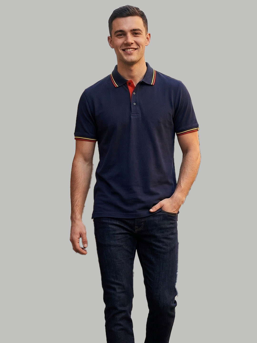 DFNK R-Pet Dubble Tip Polo T-Shirt.