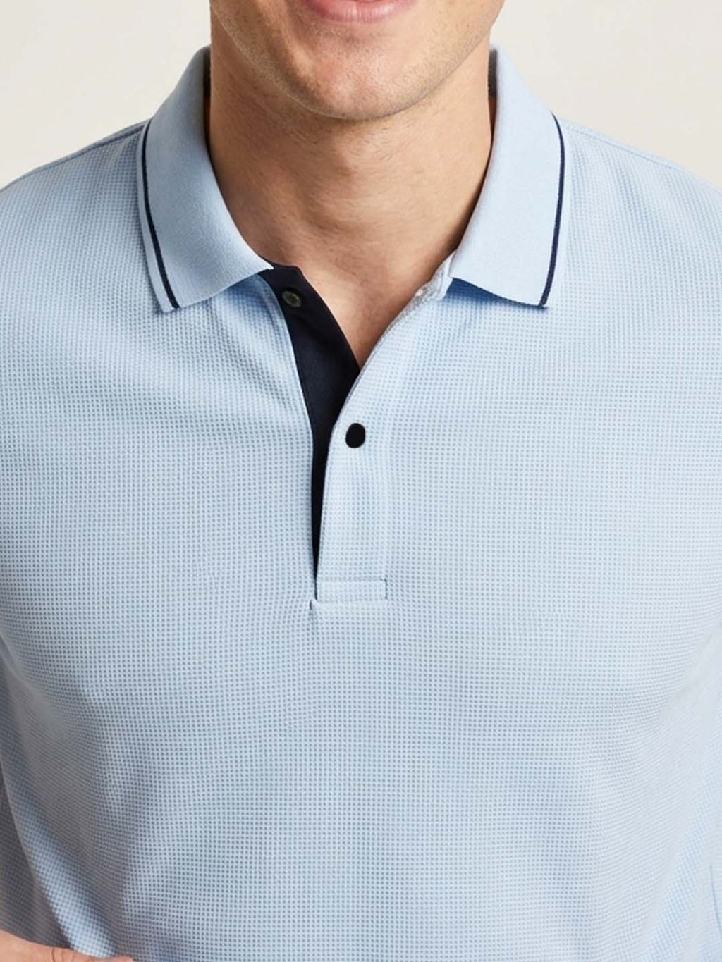DFNK R-Pet Check Button Polo T-Shirt.