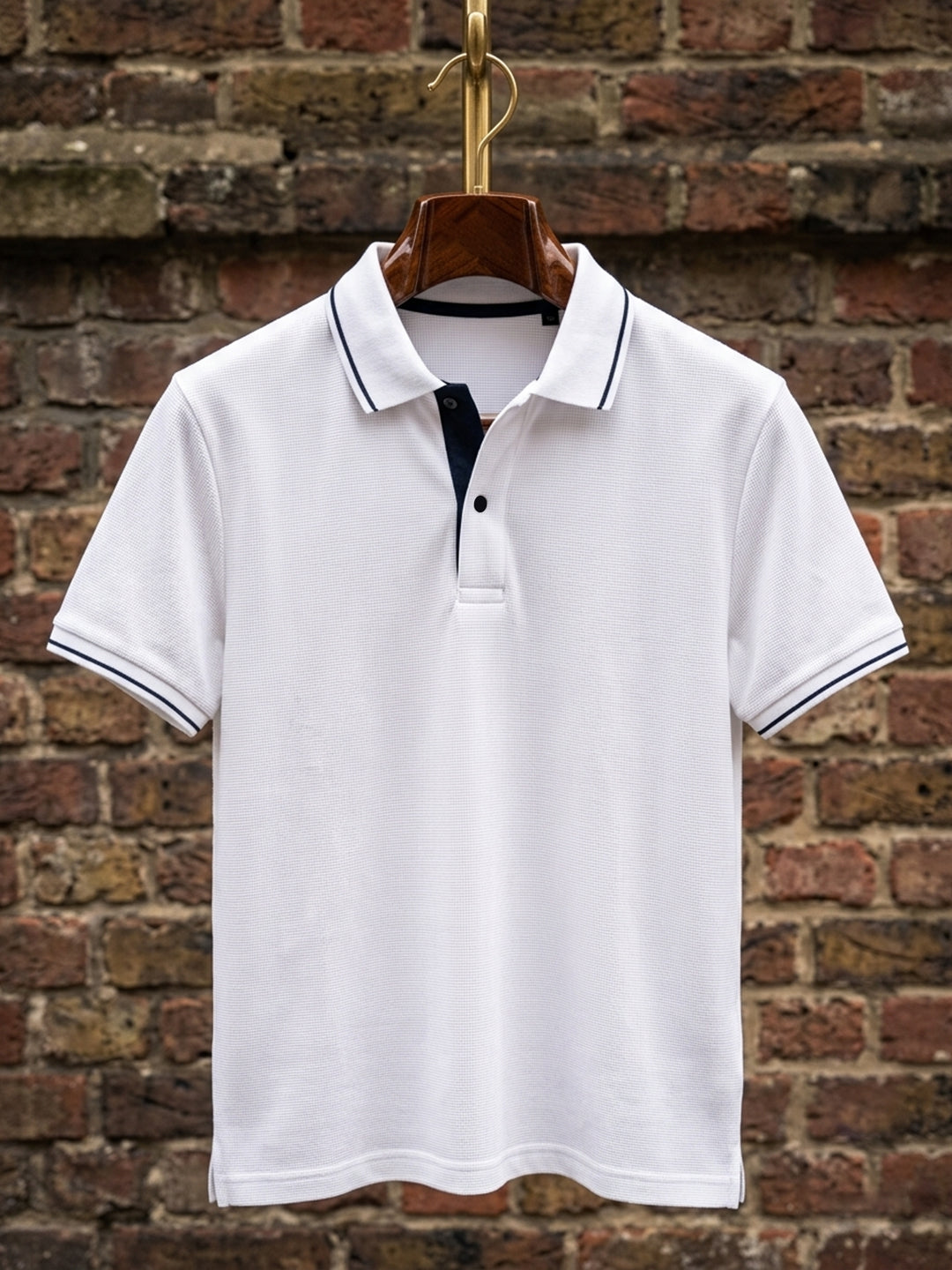 DFNK R-Pet Check Button Polo T-Shirt.