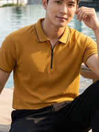 R-pet Comfortable Half Zipper Tshirt