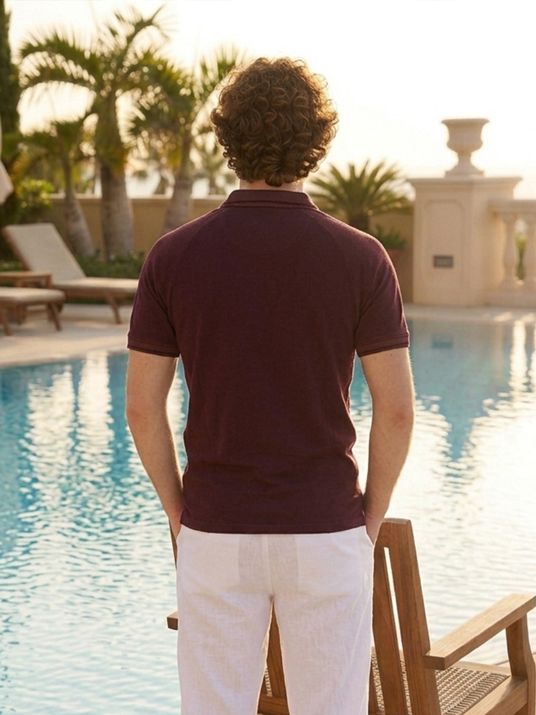 R-pet Comfortable Half Zipper Tshirt
