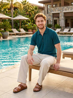 R-pet Comfortable Half Zipper Tshirt