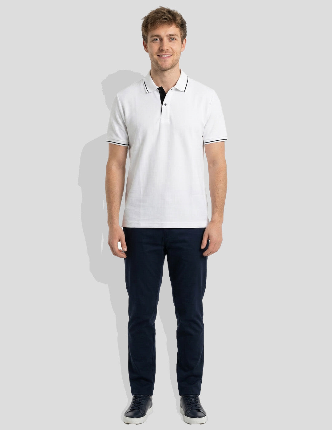 DFNK R-Pet Chek Buttom Polo T-Shirt.