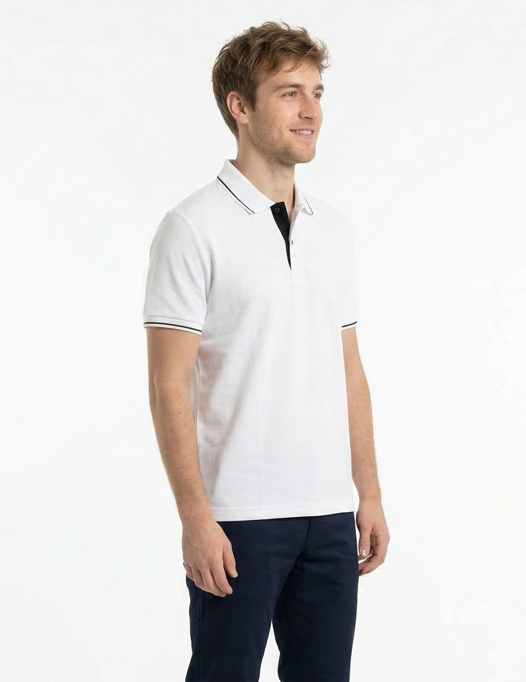 DFNK R-Pet Chek Buttom Polo T-Shirt.