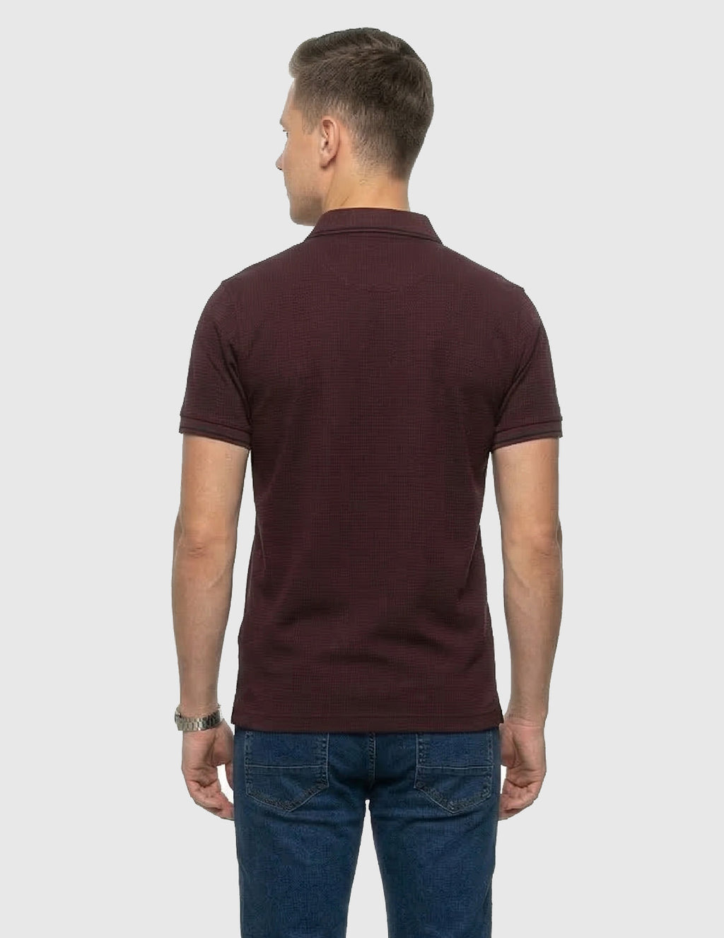 DFNK R-Pet Chek Buttom Polo T-Shirt.