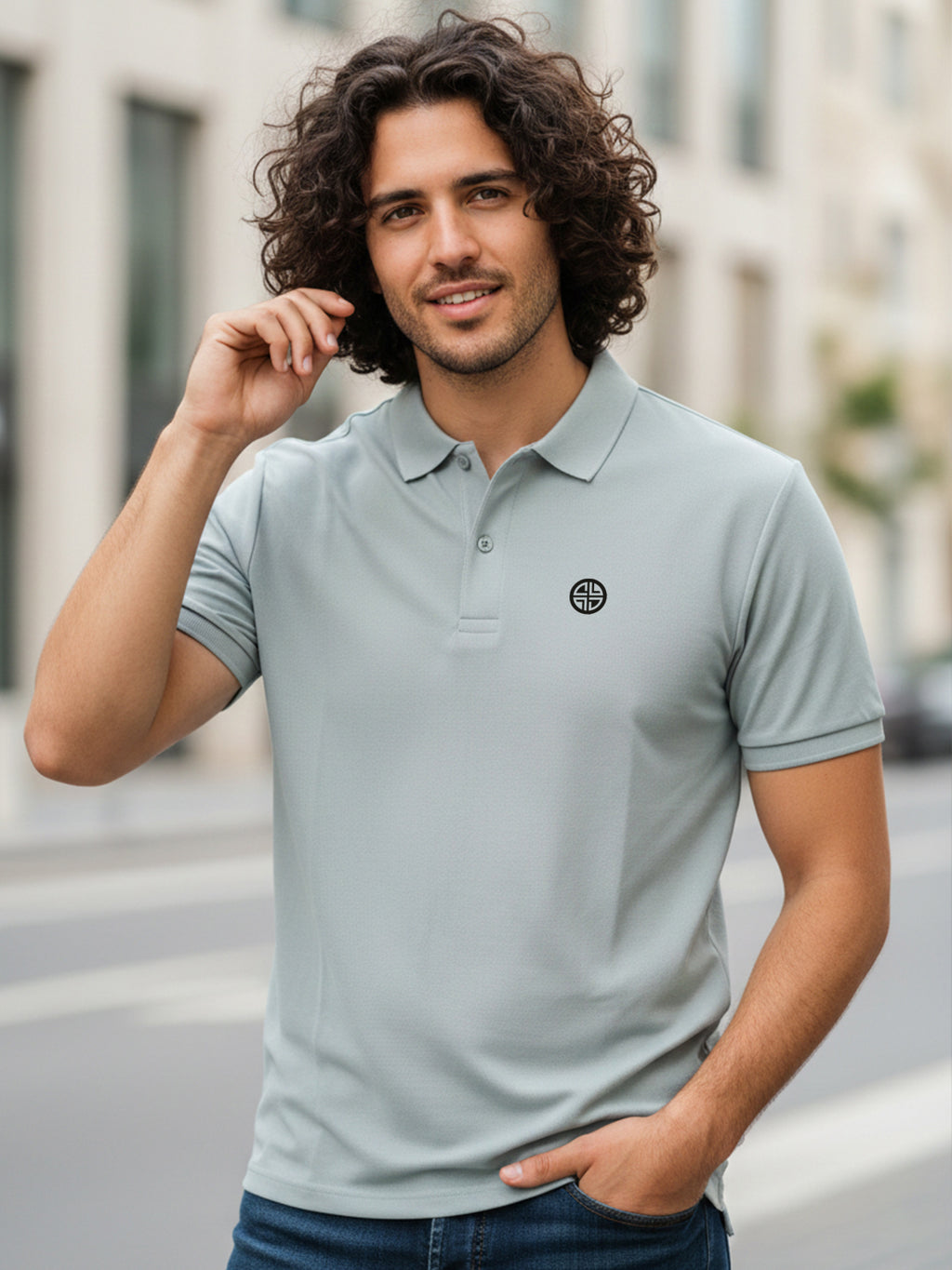 Carlton London  Printed Polo T-Shirts.