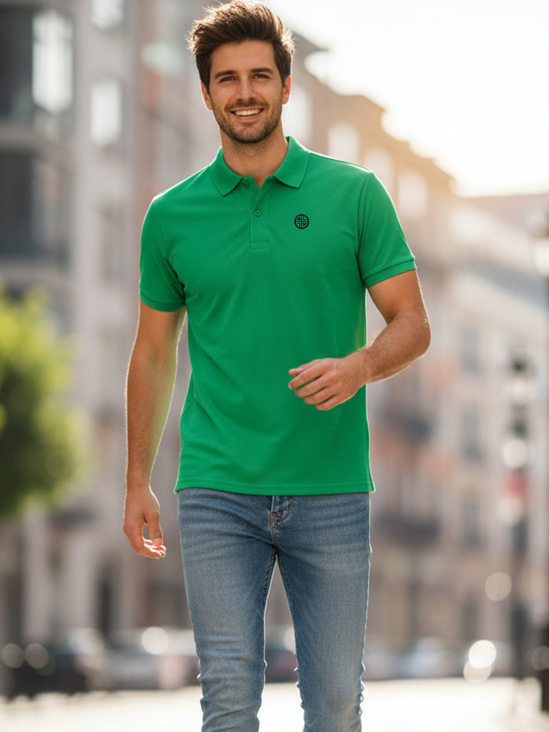 Carlton London  Printed Polo T-Shirts.