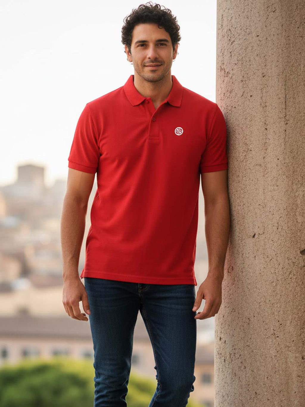 Carlton London  Printed Polo T-Shirts.