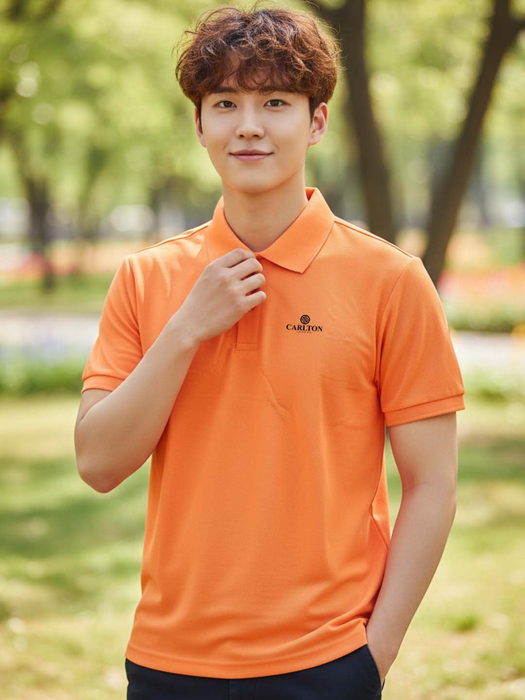 Carlton London  Printed Polo T-Shirts.