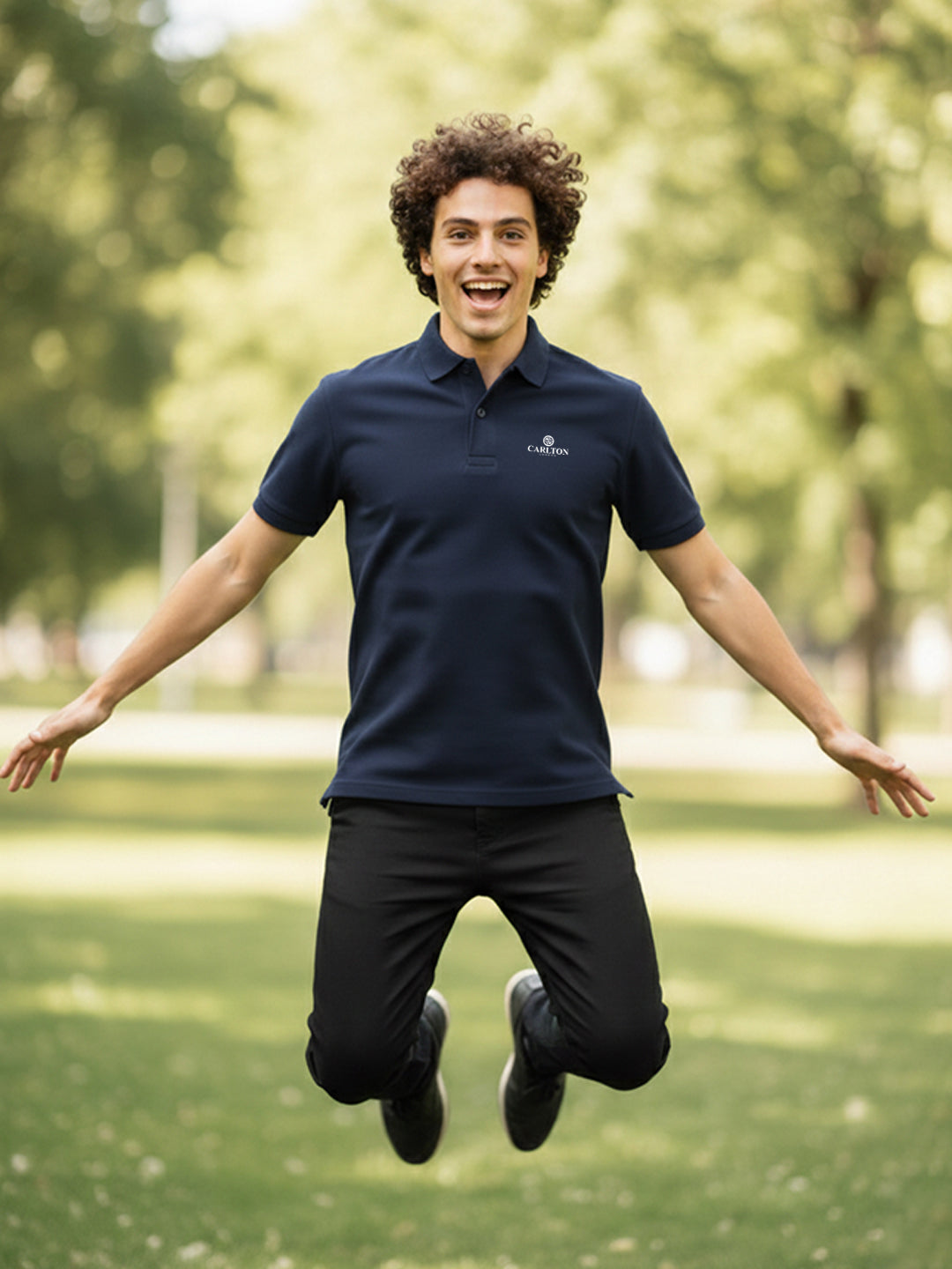 Carlton London  Printed Polo T-Shirts.