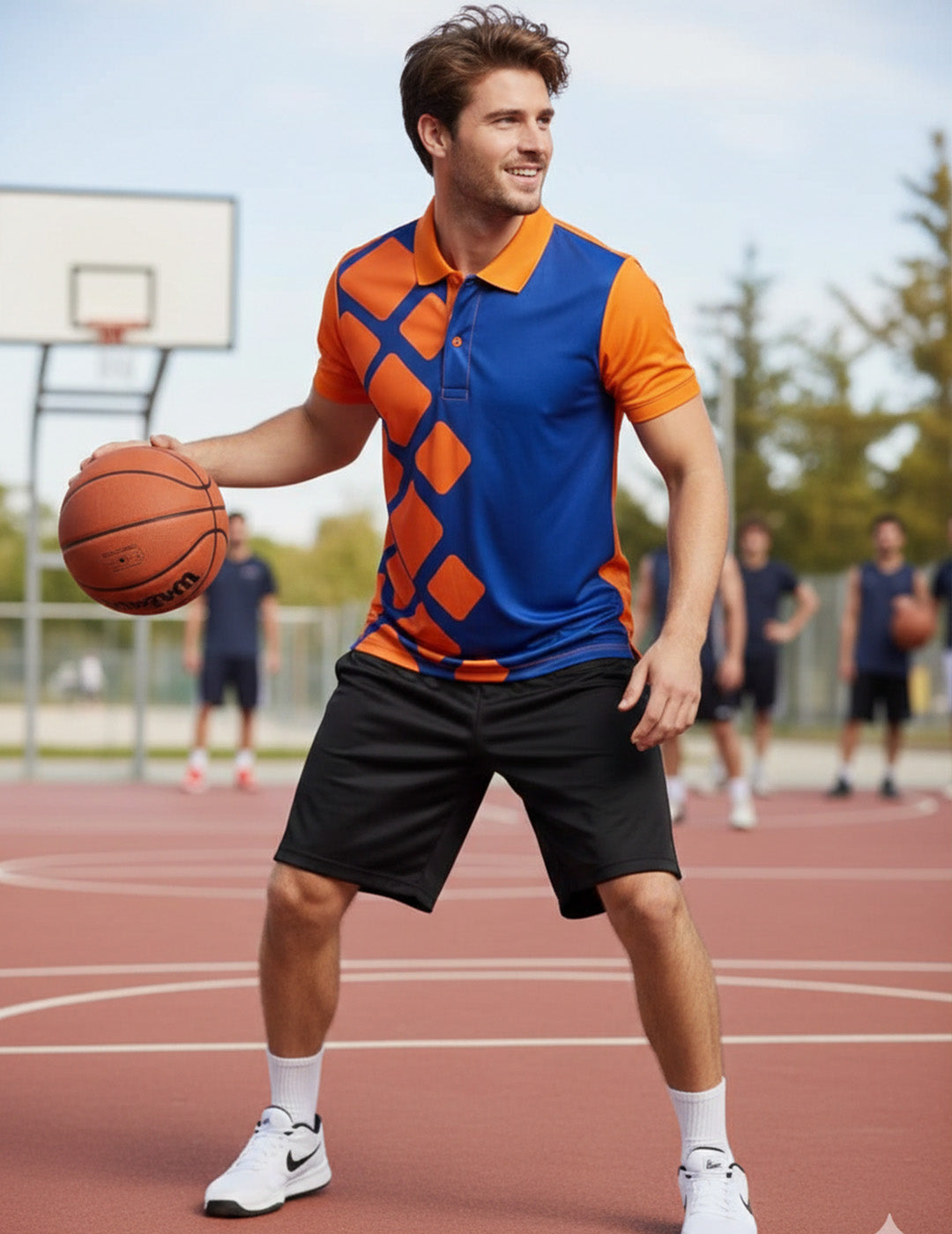 Comfortable Men's Polo Neck T-shirt