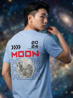 Greylongg Round Neck Nasa Design  printed T-shirts